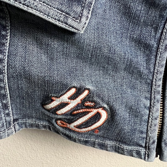 Vintage Harley-Davidson Jeans vest - size 1W - Picture 4 of 8